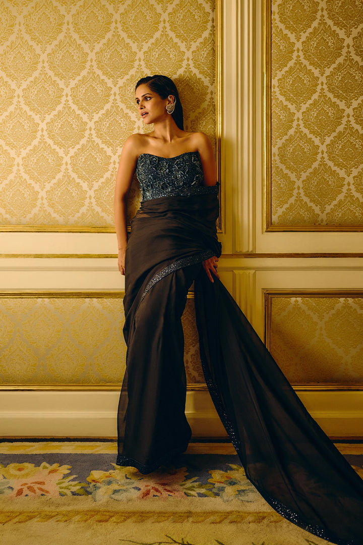 Blue Eclipse Saree
