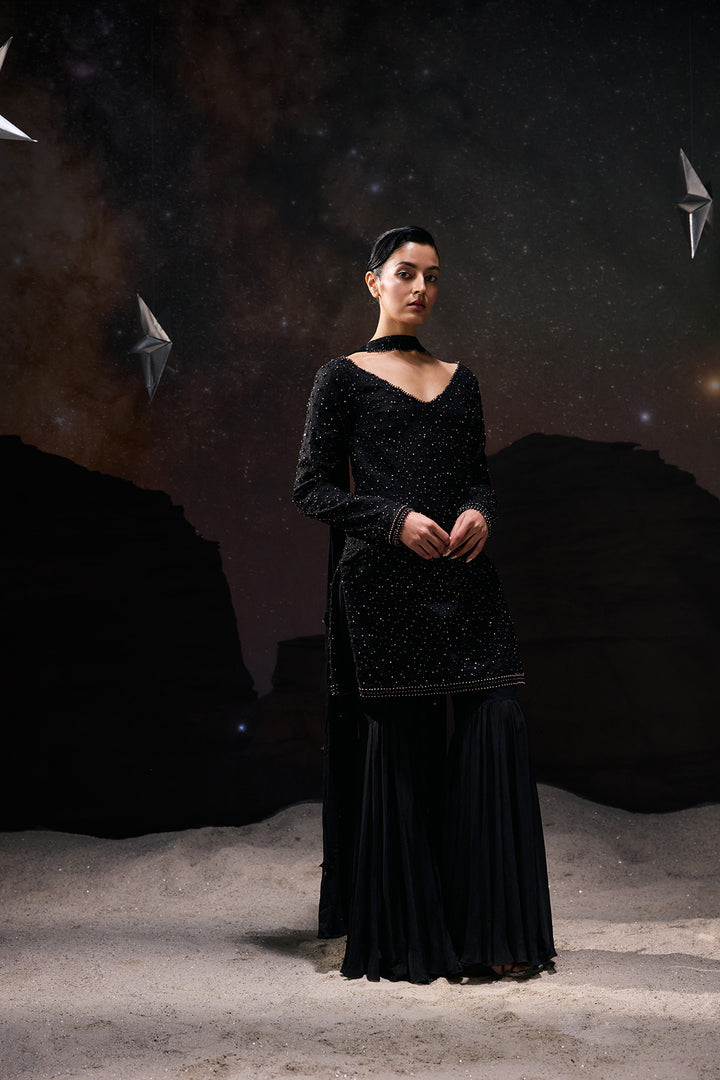 Obsidian Night kurta set