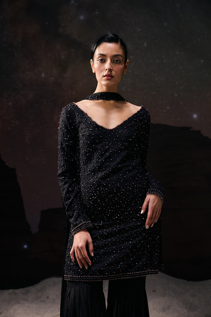 Obsidian Night kurta set