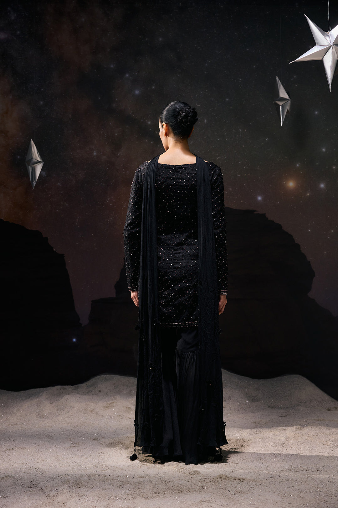 Obsidian Night kurta set