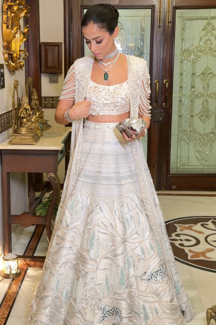 The Snow Leopard Lehenga Set
