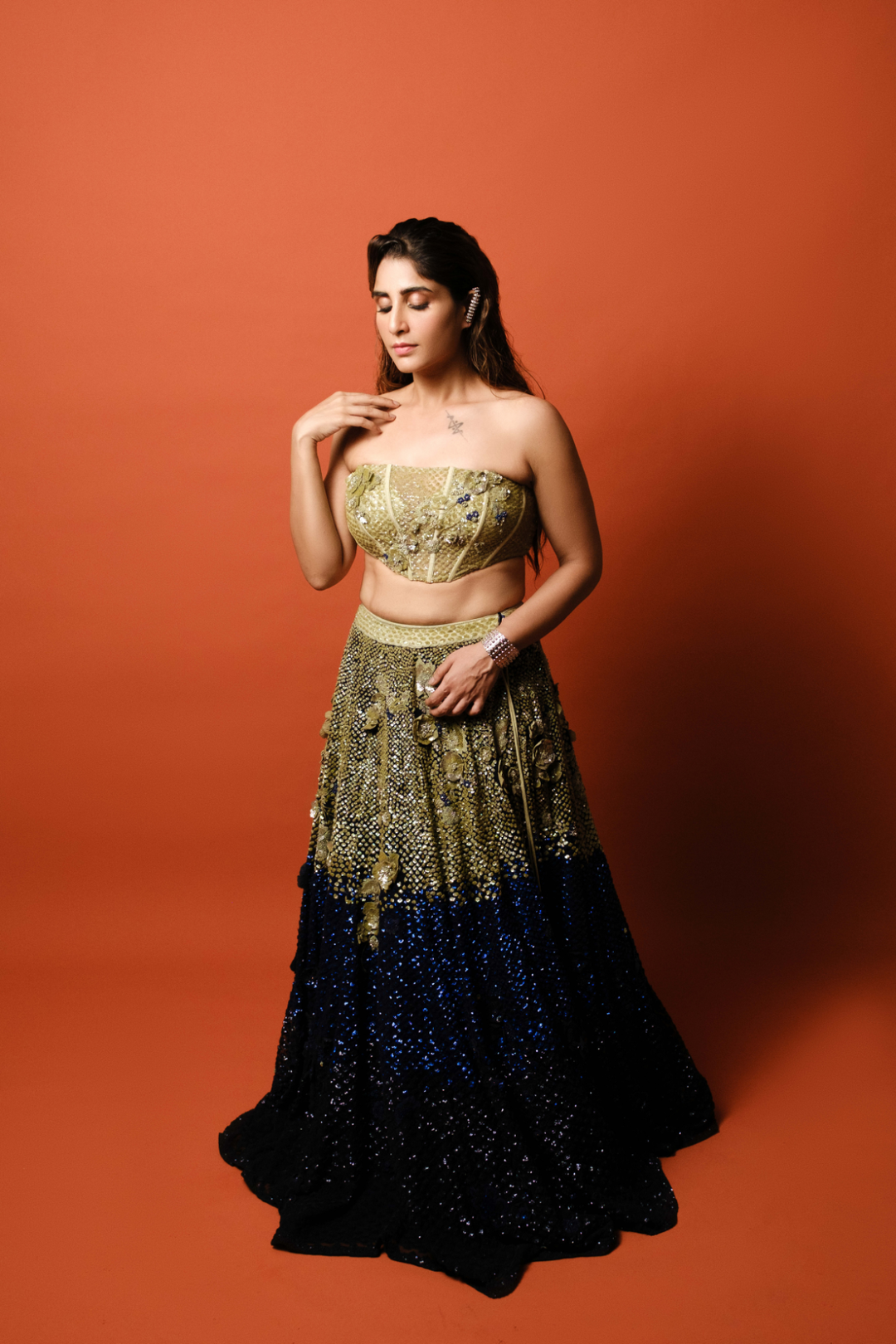 Saloni Batra in Celestial Bloom Lehenga Set