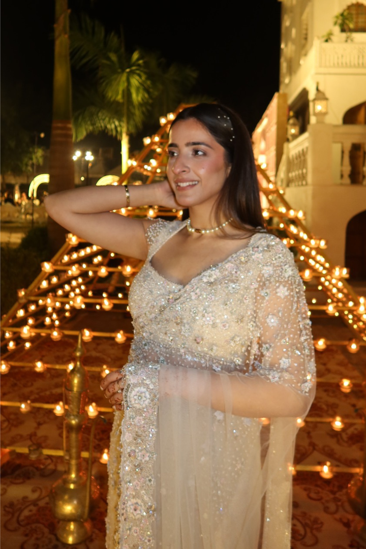 Pragya Verma In Sakura Veil Saree