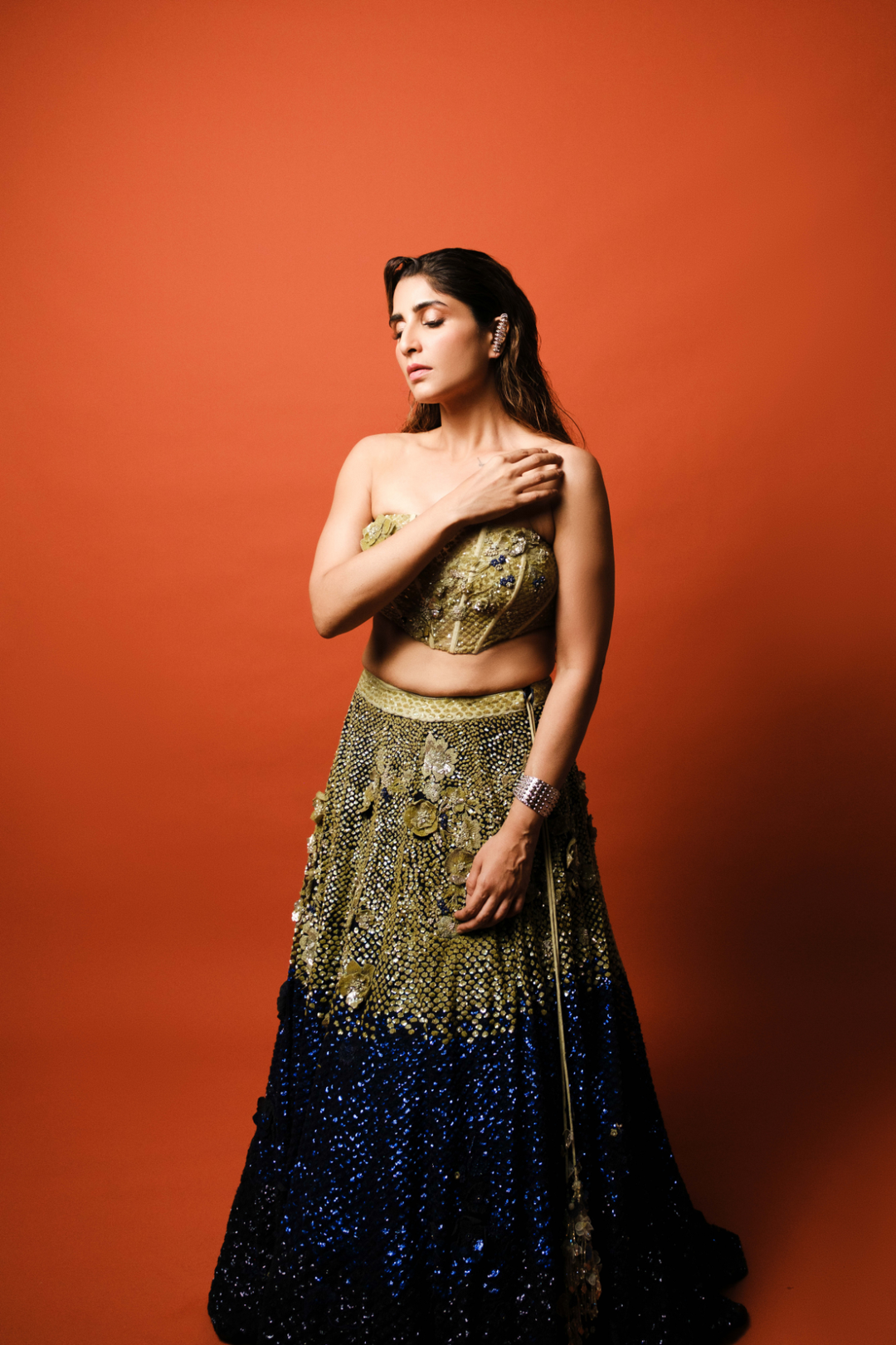 Saloni Batra in Celestial Bloom Lehenga Set