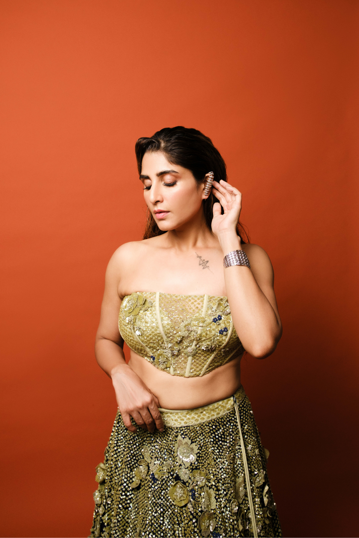 Saloni Batra in Celestial Bloom Lehenga Set