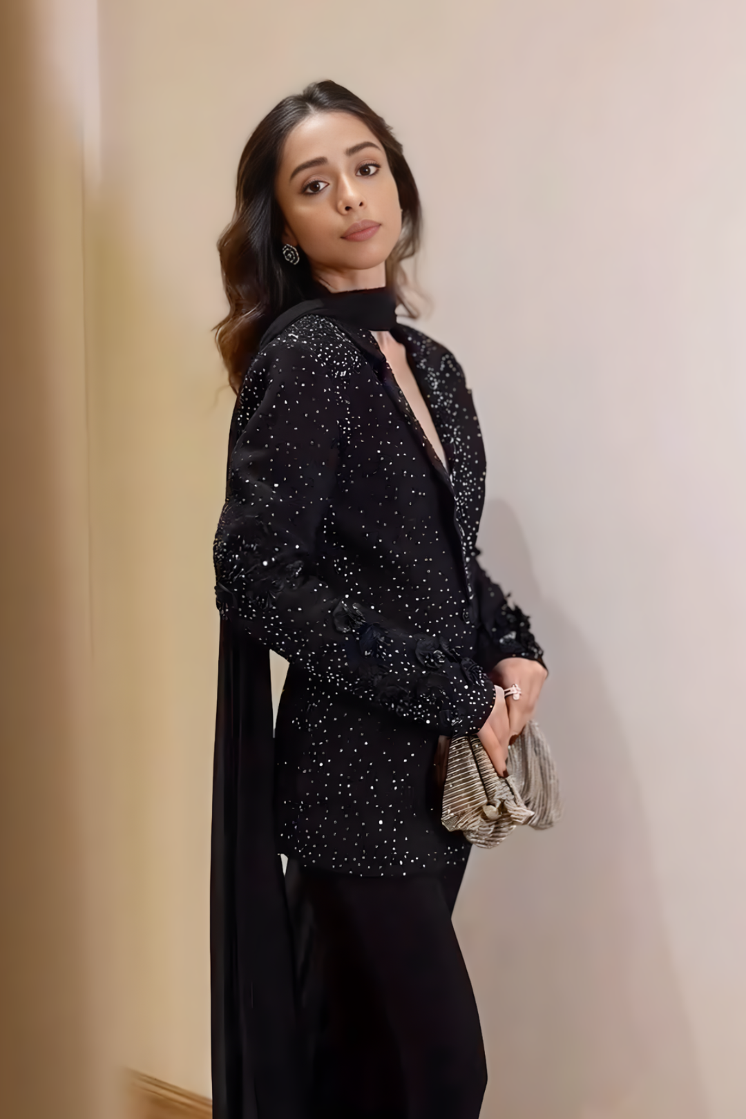 Smridhi Sibal In Whispers of Obsidian Blazer Set