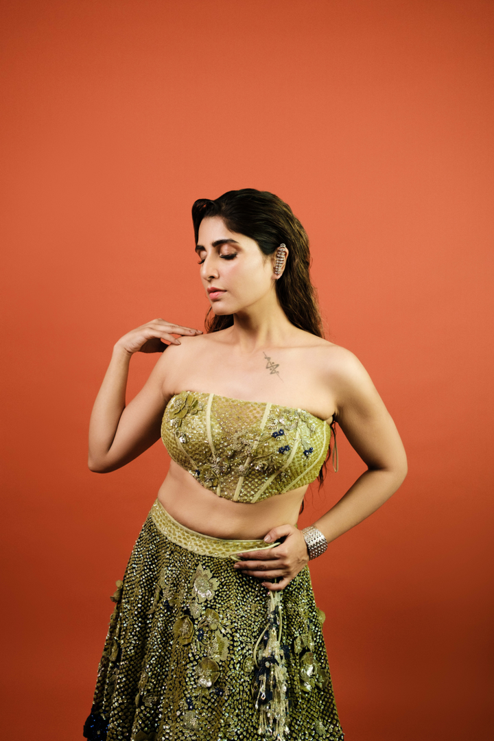 Saloni Batra in Celestial Bloom Lehenga Set