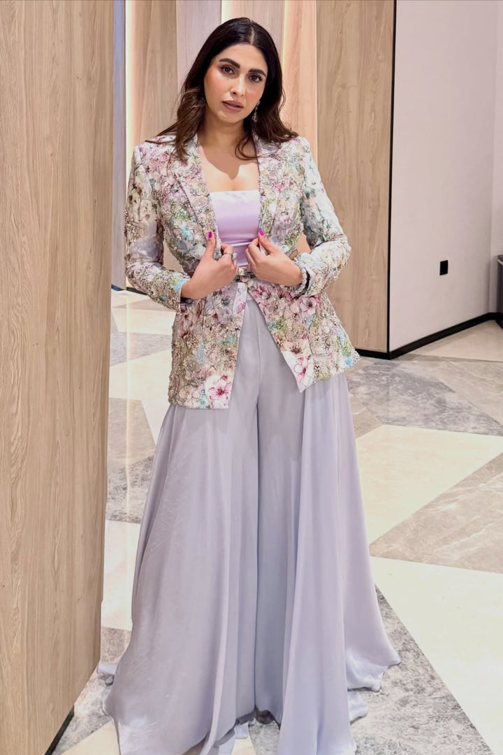 Anusha Mani In The Bloom-Mist Blazer set