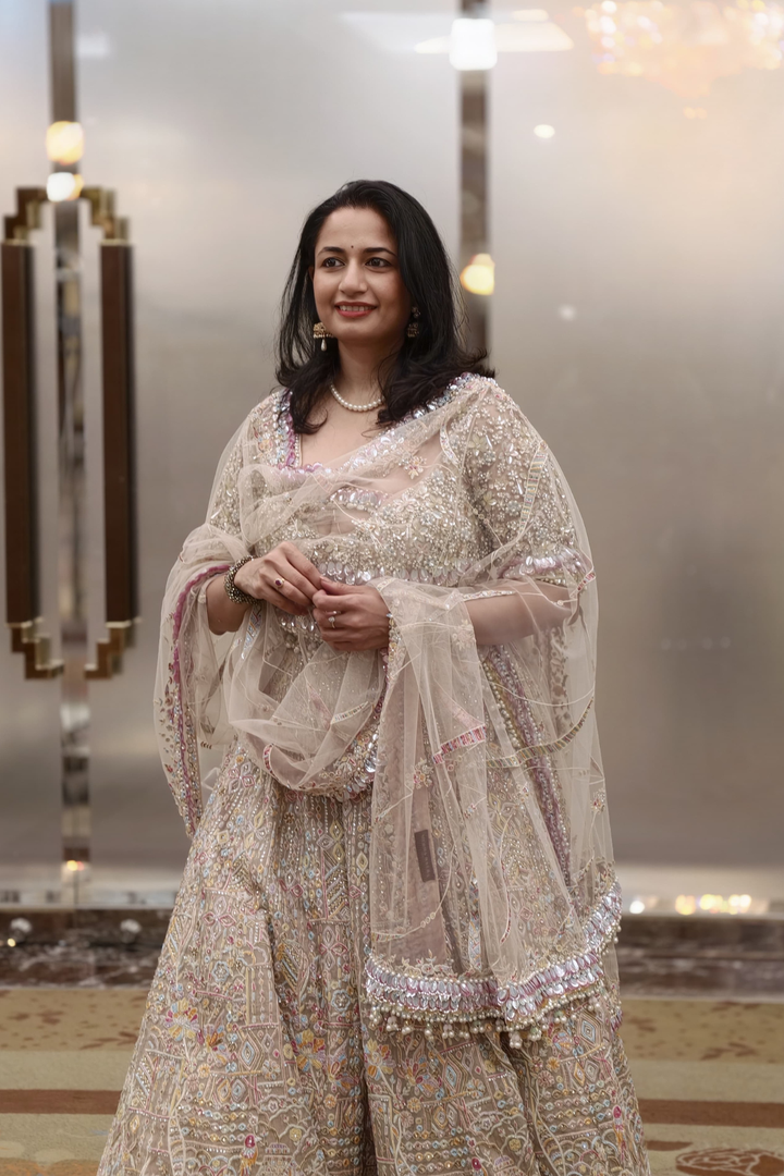Shubha Joshi In The Kimono Garden Lehenga