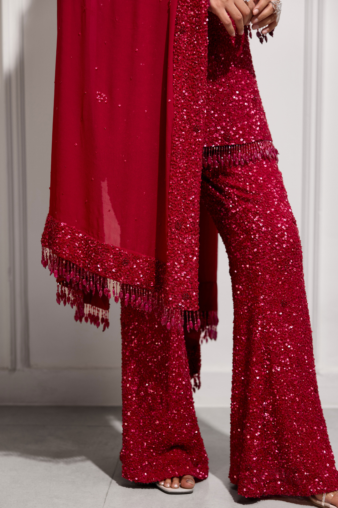 The Fuchsia Sakura Kurta Set