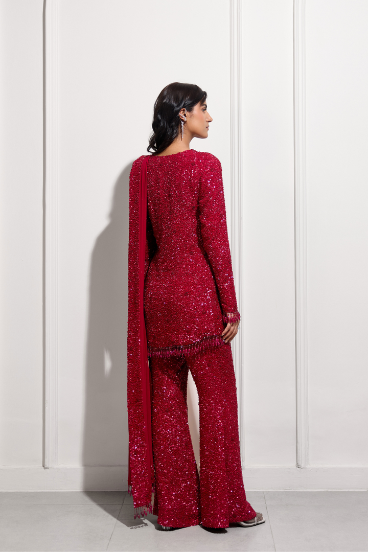 The Fuchsia Sakura Kurta Set