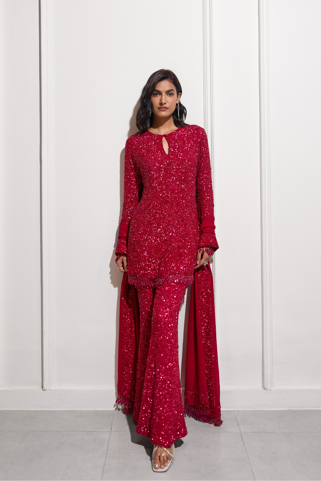 The Fuchsia Sakura Kurta Set