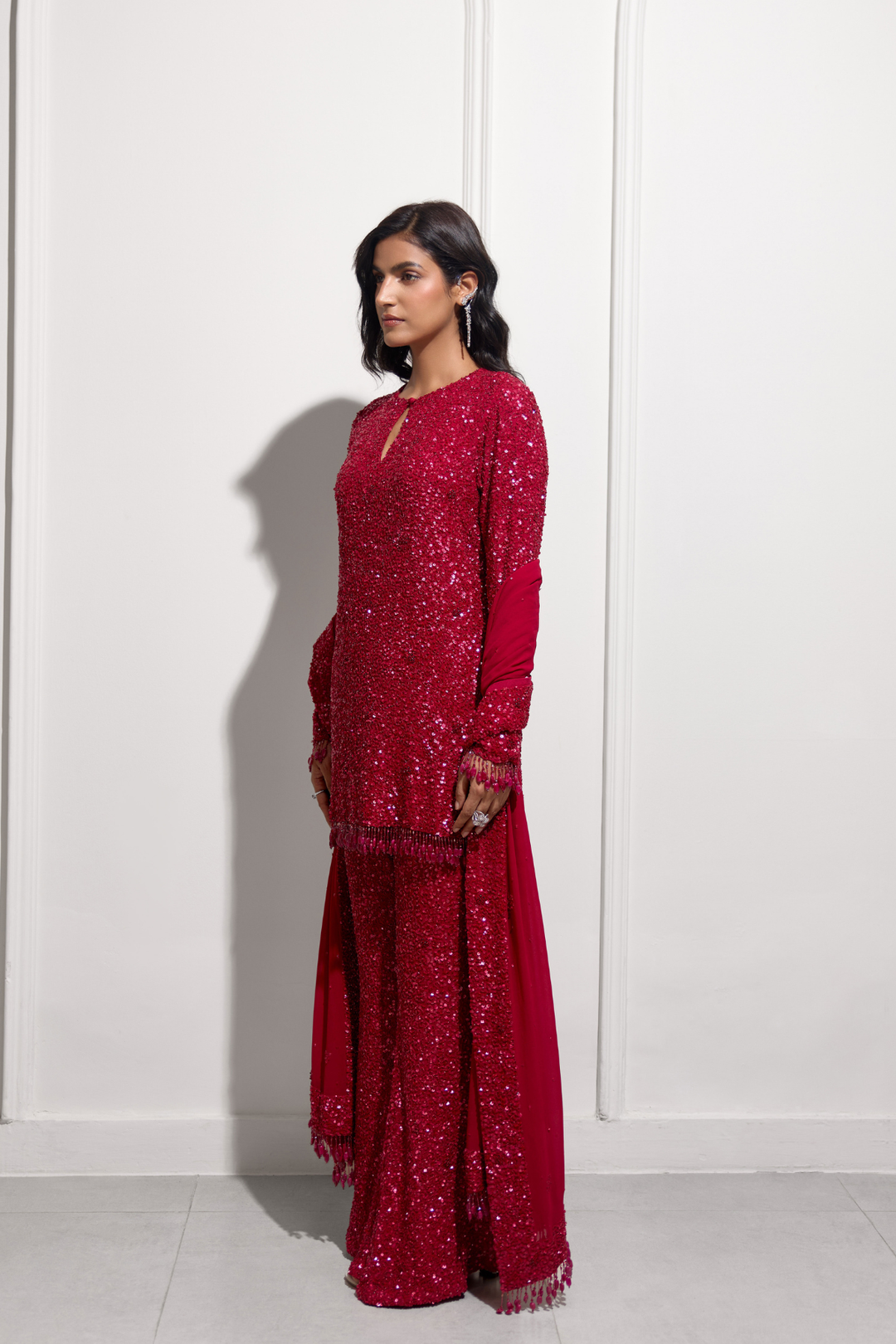 The Fuchsia Sakura Kurta Set