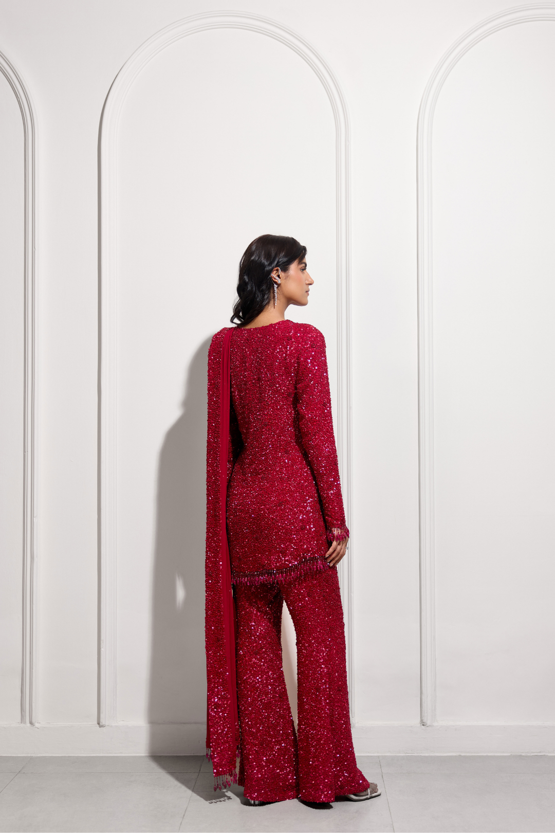 The Fuchsia Sakura Kurta Set