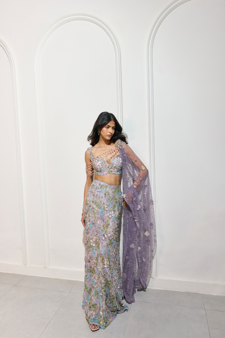 The Fuji Petal Skirt Set