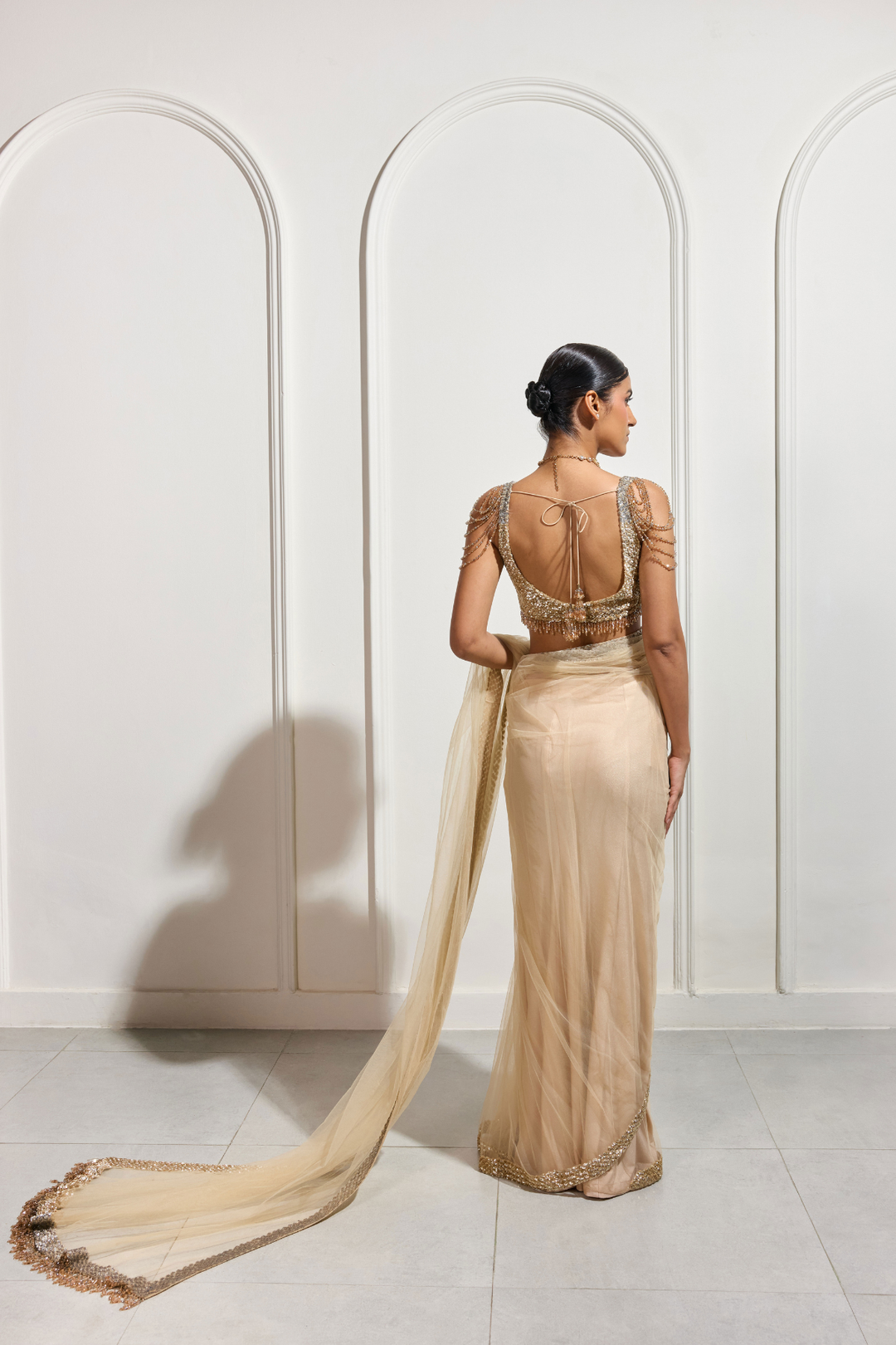 The Gilded Dusk Saree