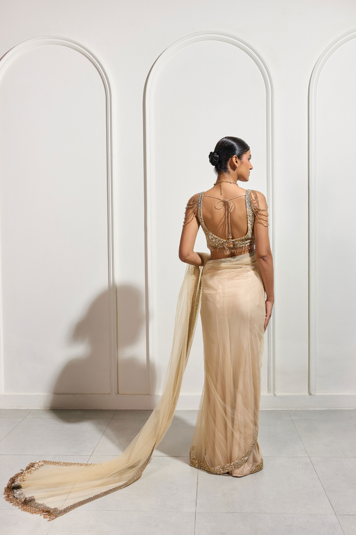 The Gilded Dusk Saree