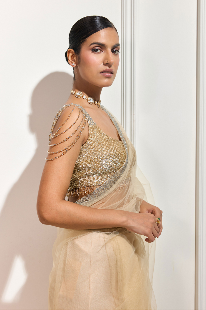The Gilded Dusk Saree