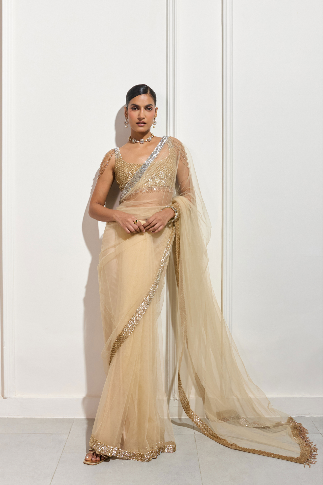 The Gilded Dusk Saree