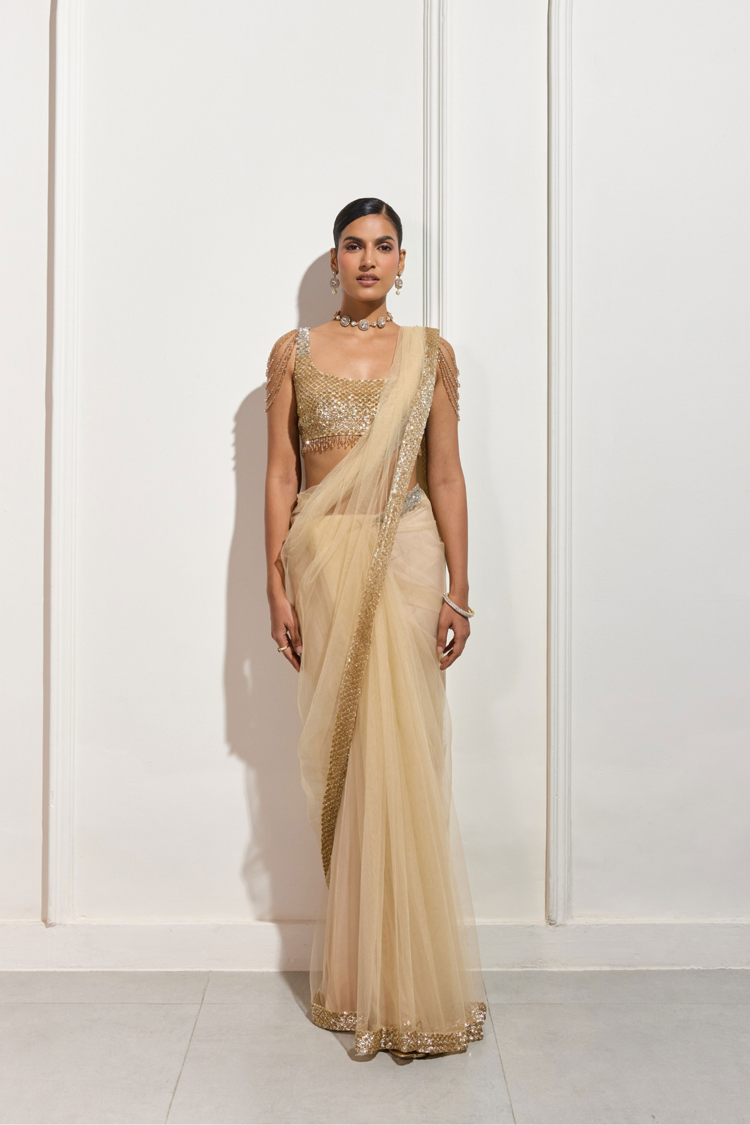 The Gilded Dusk Saree