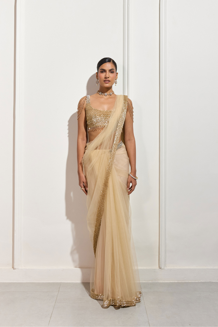 The Gilded Dusk Saree