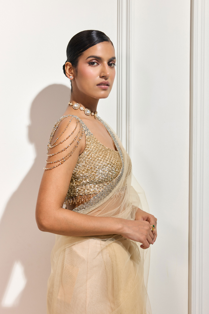 The Gilded Dusk Saree