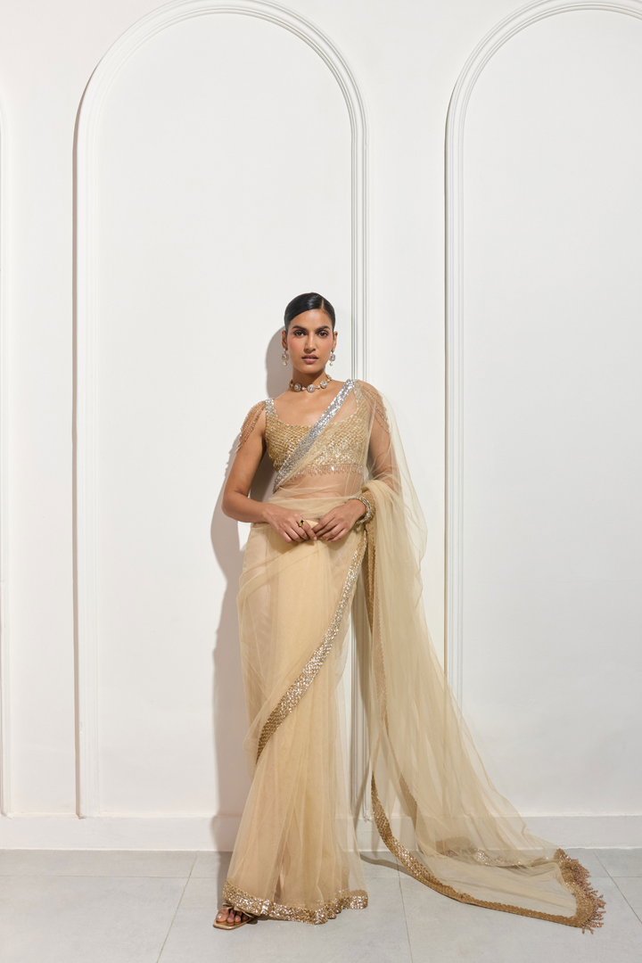 The Gilded Dusk Saree