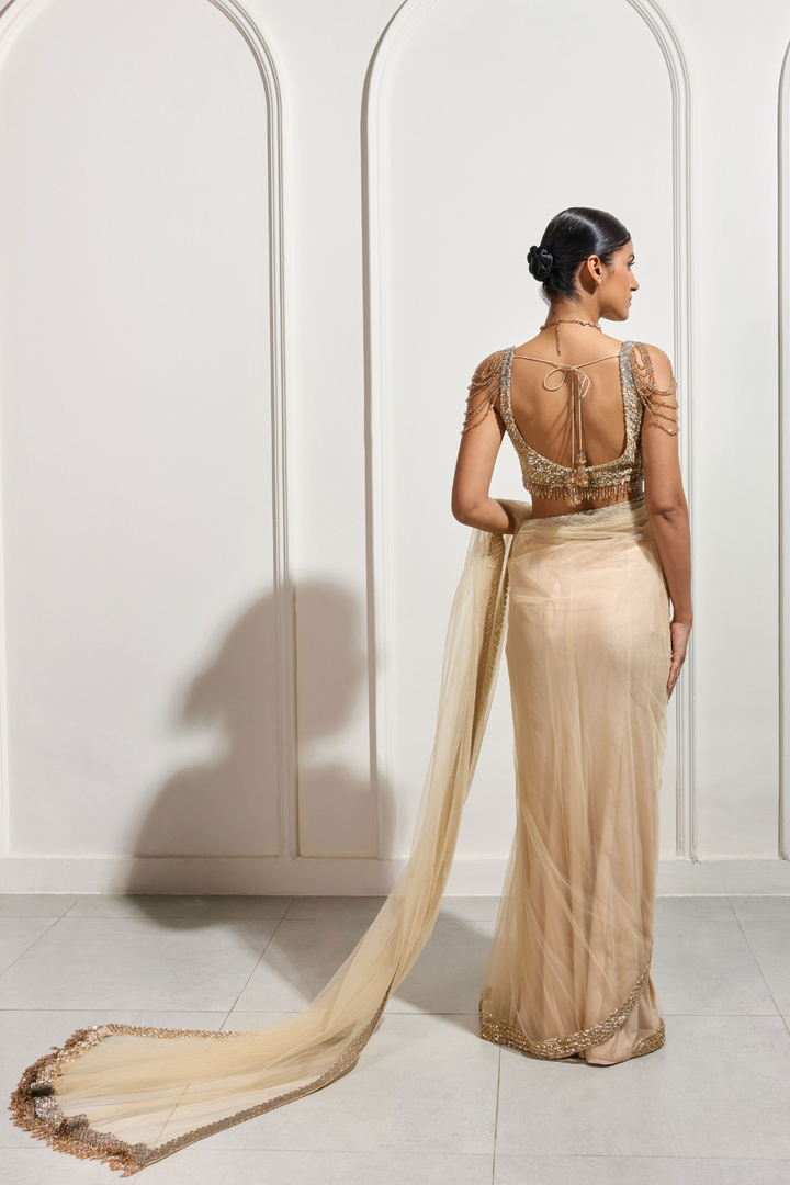 The Gilded Dusk Saree
