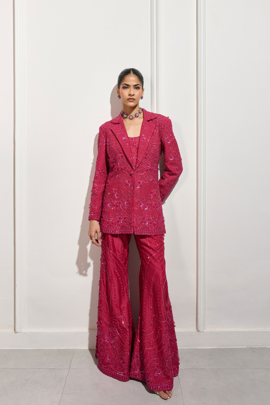 The Imperial Fuchsia Blazer Set