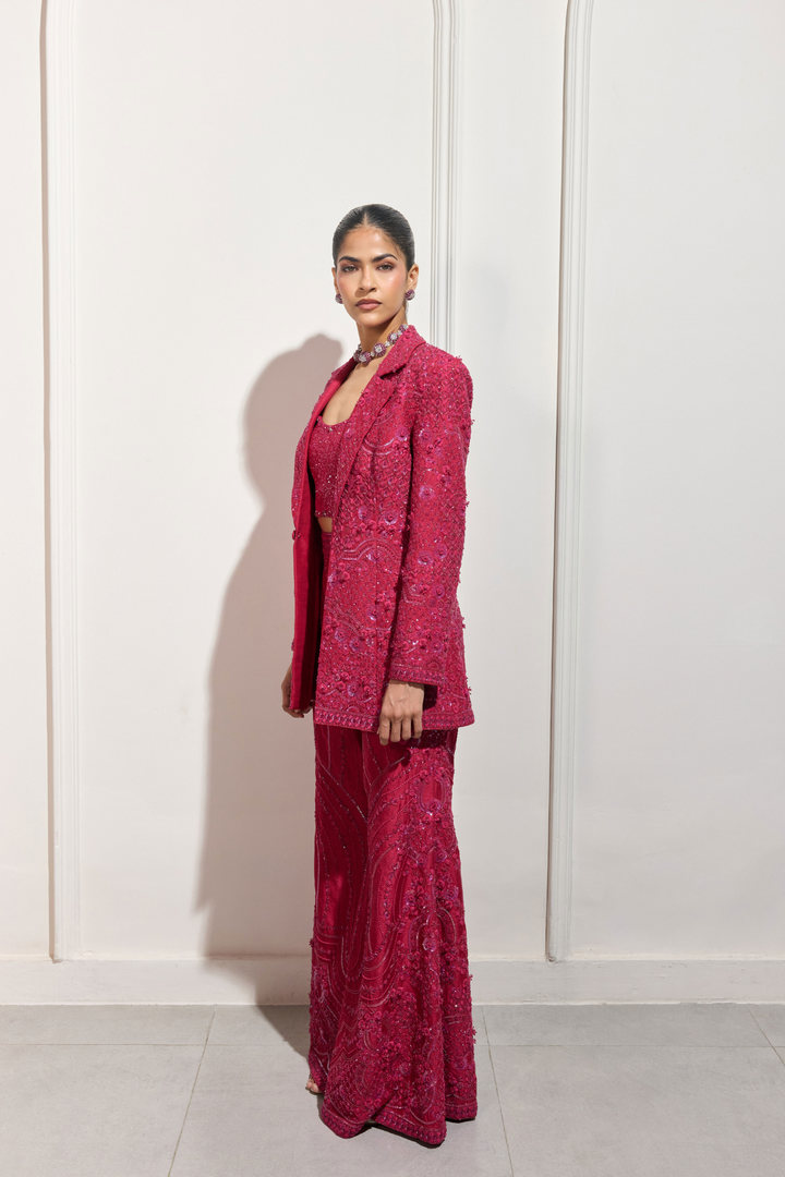The Imperial Fuchsia Blazer Set