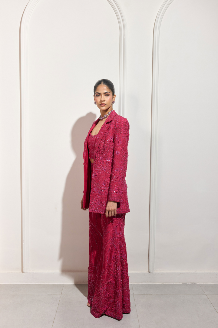 The Imperial Fuchsia Blazer Set
