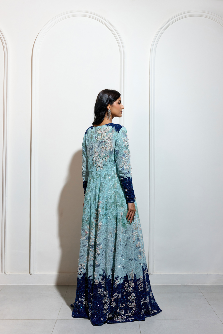The Indigo Bloom Jacket Set