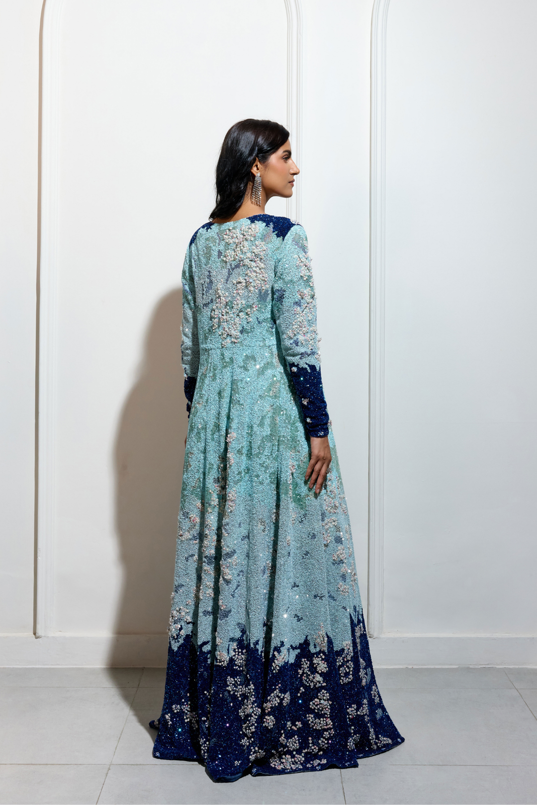 The Indigo Bloom Jacket Set