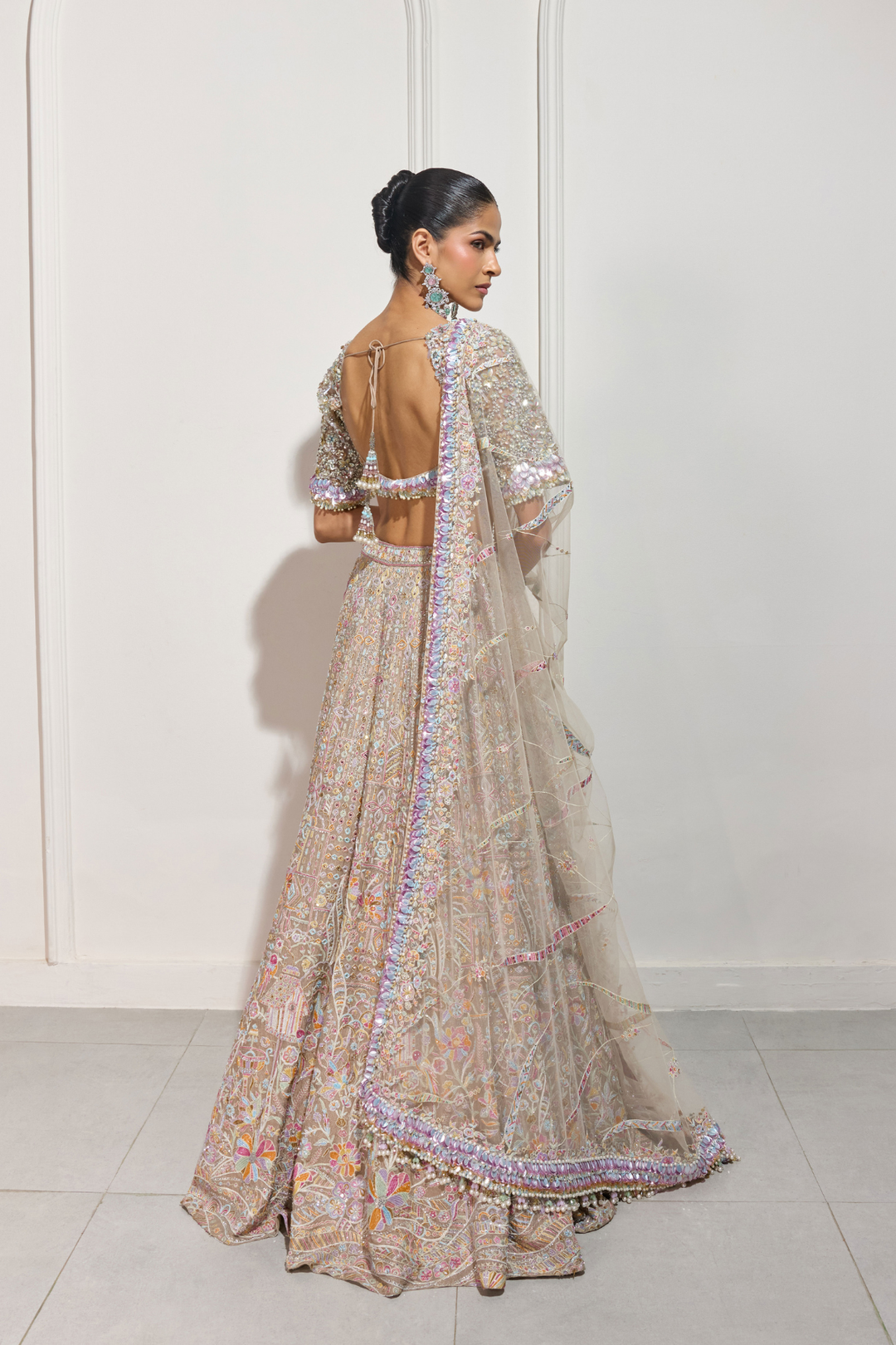 The Kimono Garden Lehenga