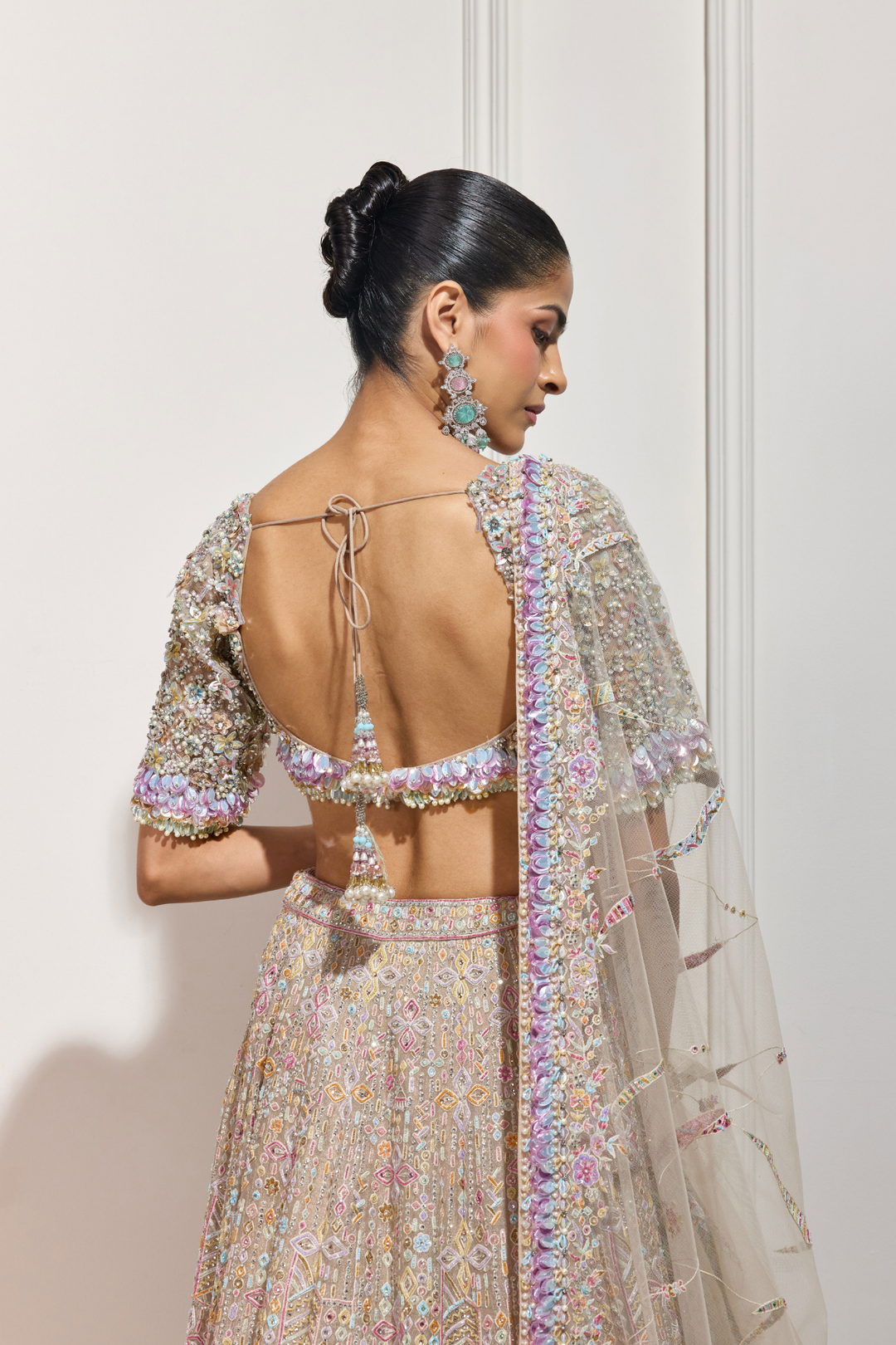 The Kimono Garden Lehenga