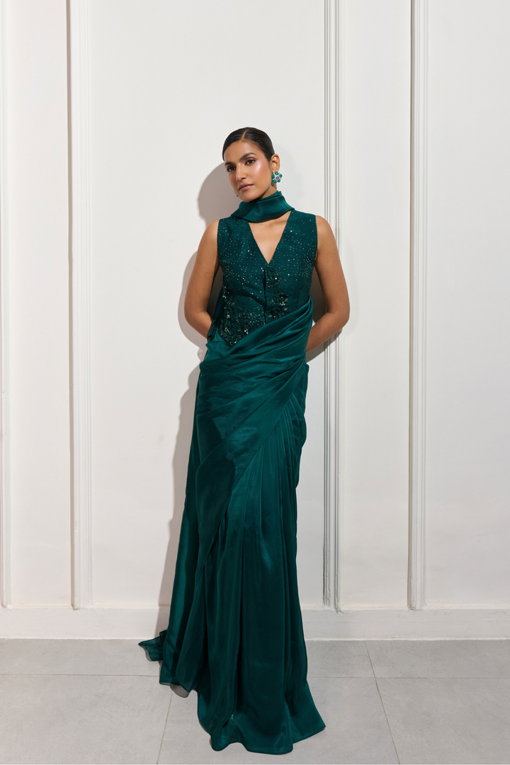 The Origami Crossover Saree