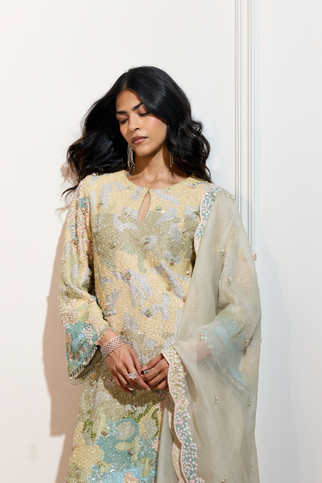 The Pastel Garden Sharara Set