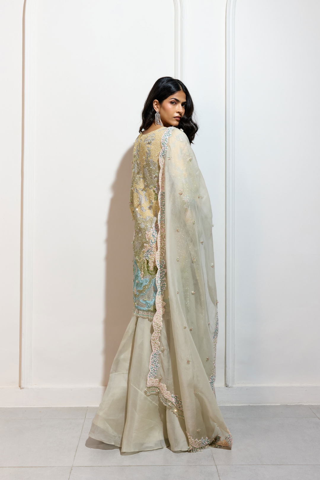 The Pastel Garden Sharara Set