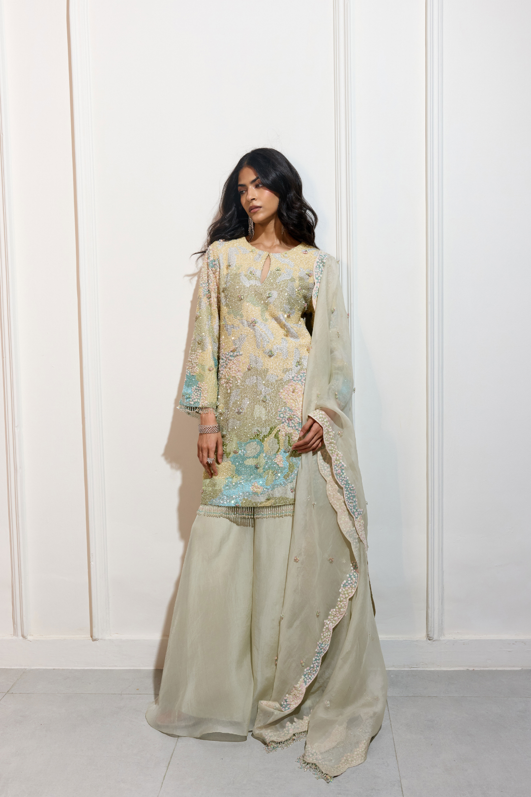 The Pastel Garden Sharara Set