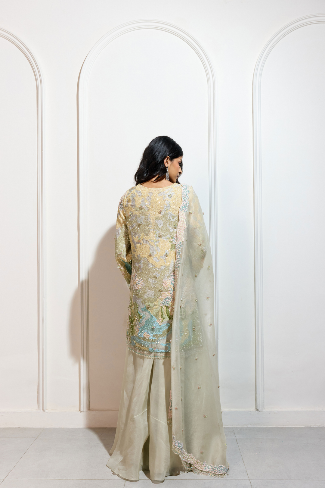 The Pastel Garden Sharara Set