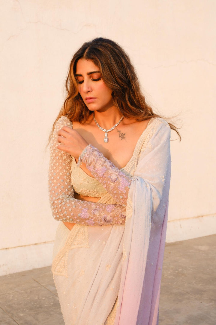 Saloni Batra In Lunar Radiance Saree