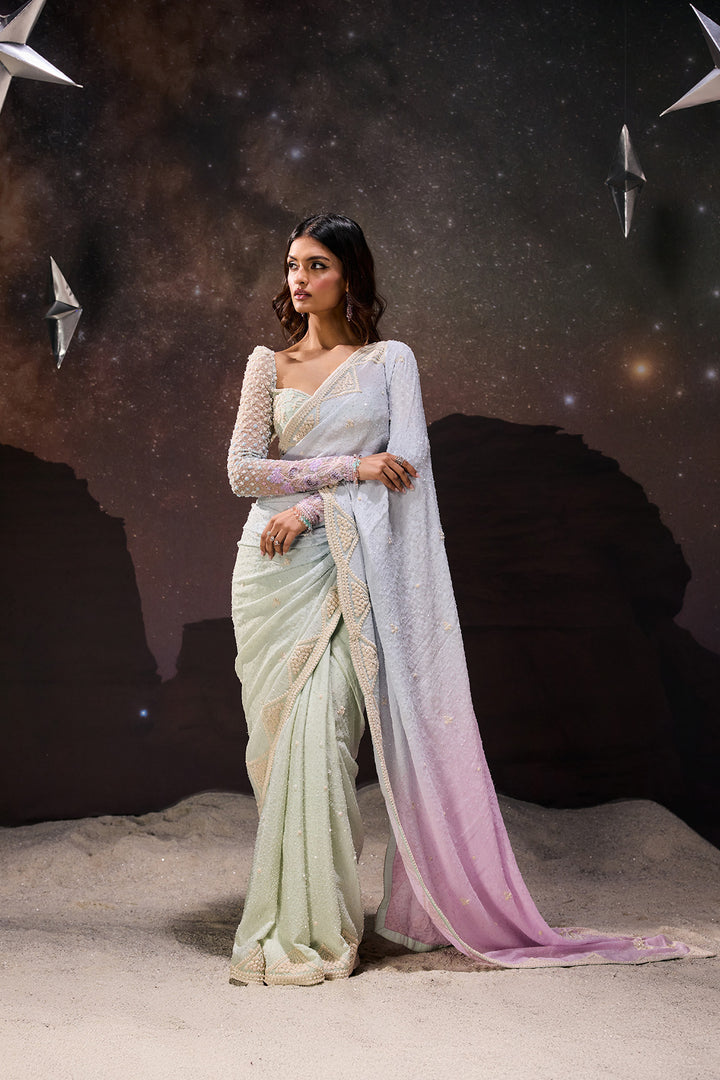 Lunar Radiance Saree