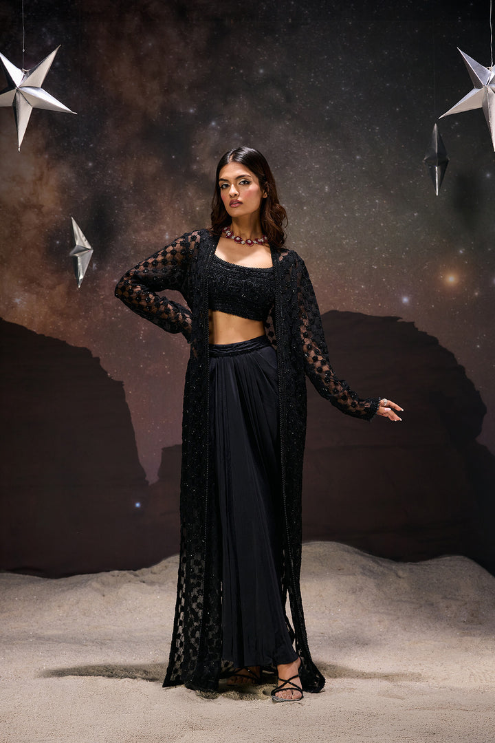 Nocturnal Elegance Jacket Set