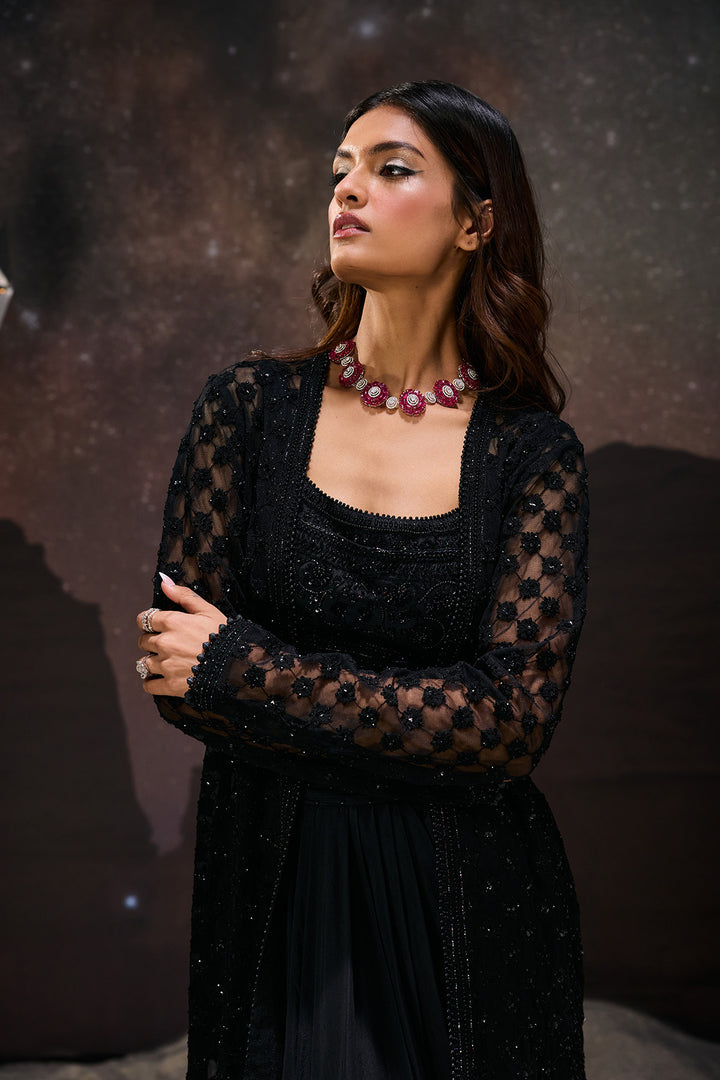 Nocturnal Elegance Jacket Set